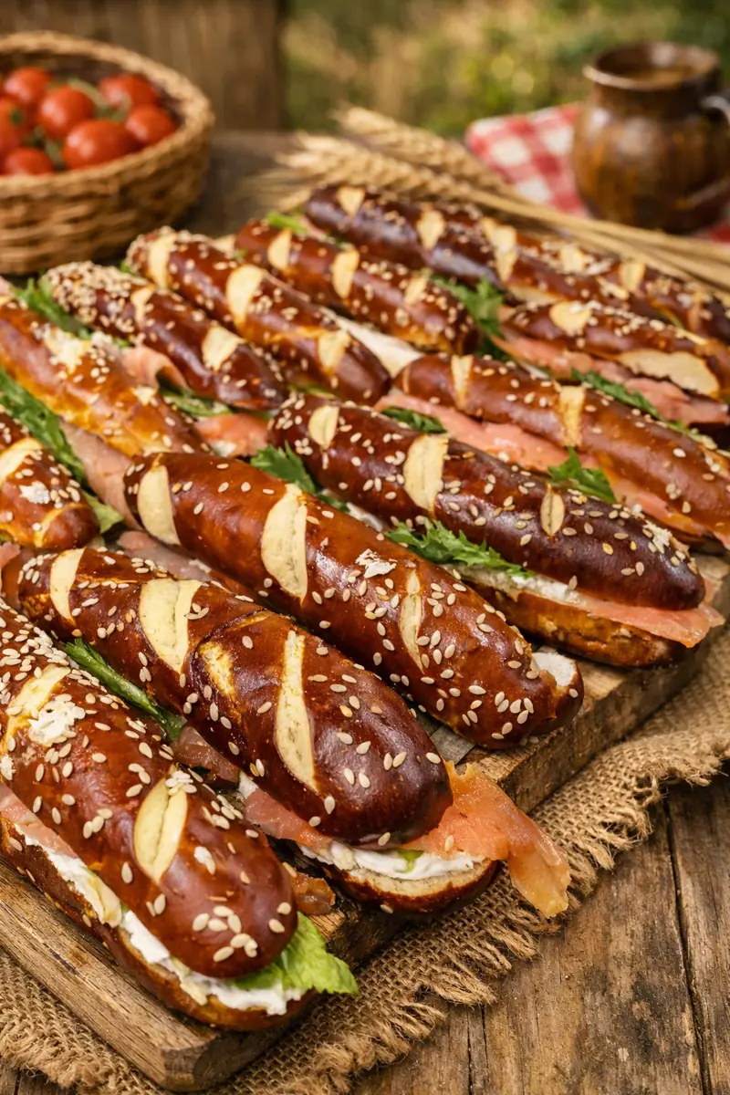 כריכוני מיני פרעצל עם סלמון